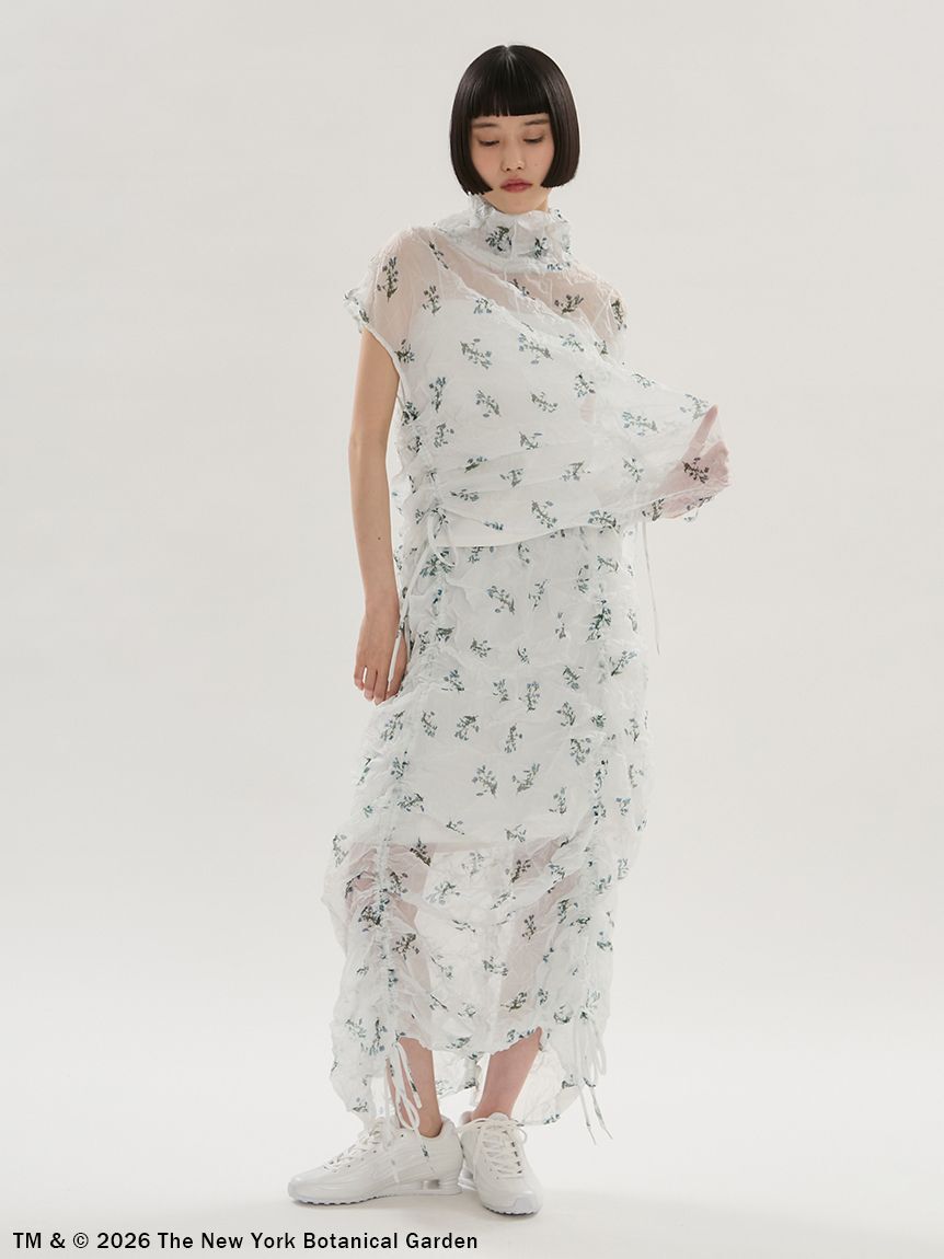 emmi atelier「【emmi&times;NYBG】フラワーワッシャーブラウス【セットアップ対応】/ハンドウォッシャブル」|シャツ・ブラウス|