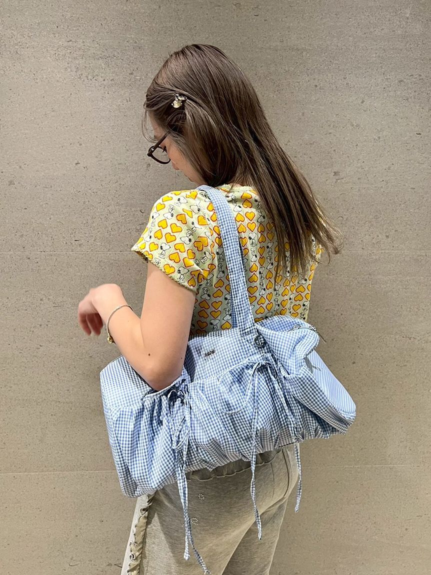 FURFUR「【WEB限定カラー】リボンドラムバッグ」|ショルダー・メッセンジャー|