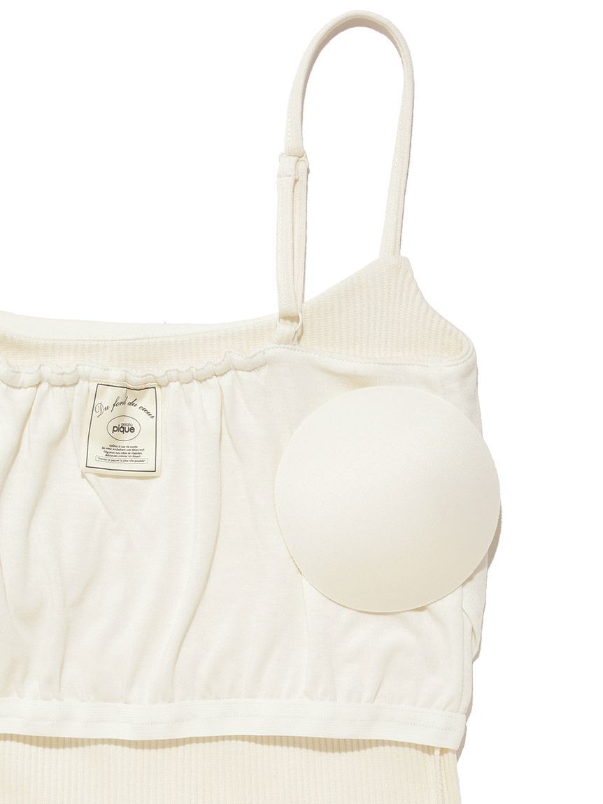 gelato pique「カップ付きリブキャミソール」|ルームウェア|