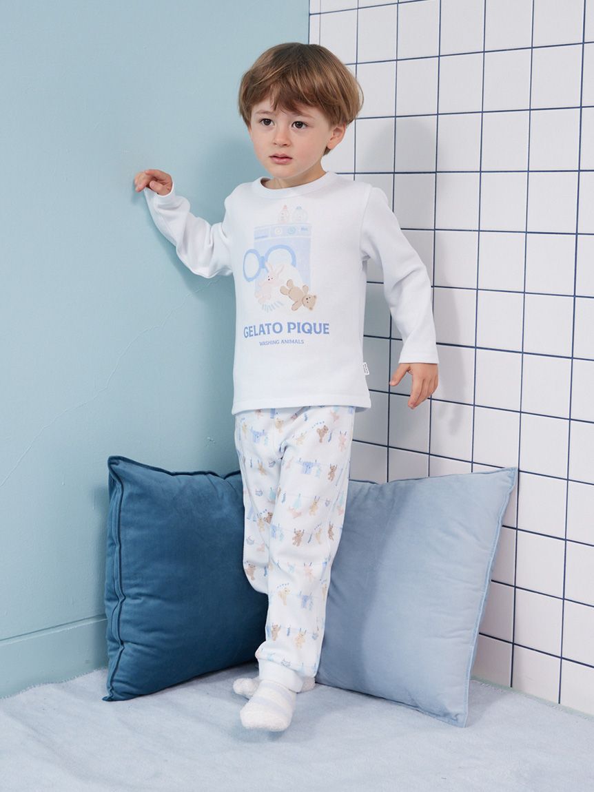 GELATO PIQUE KIDS & BABY「【KIDS】ウォッシングアニマル柄ロングパンツ」|ルームウェア|