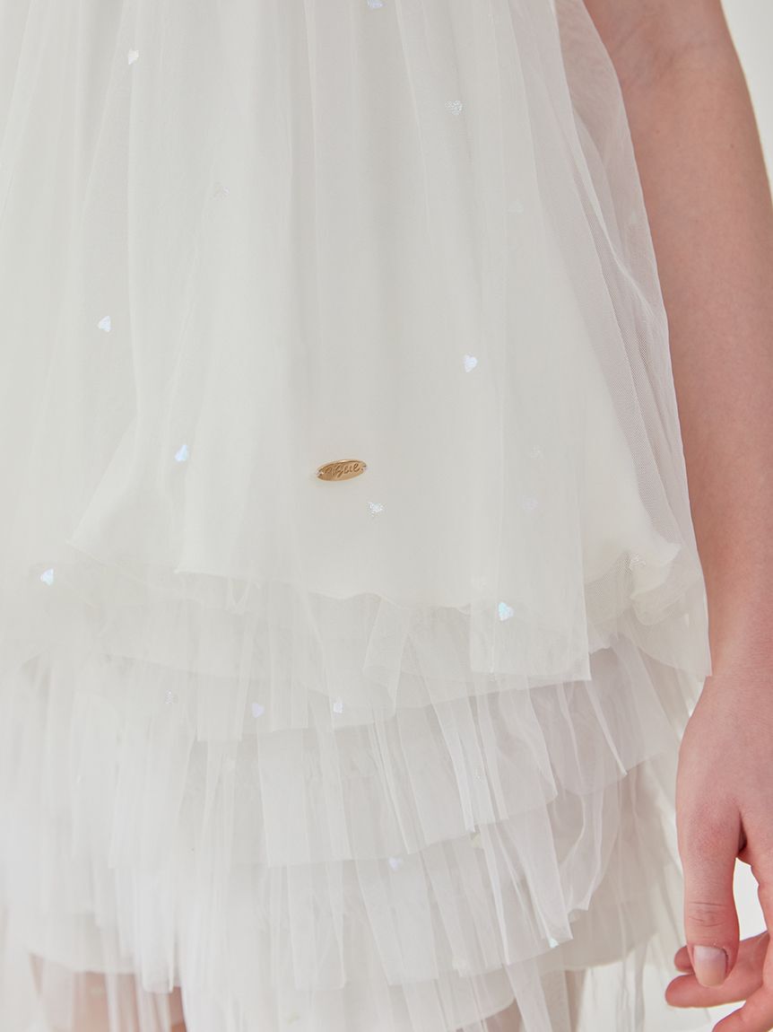 gelato pique「ハート柄チュールカップインキャミソール」|ルームウェア|