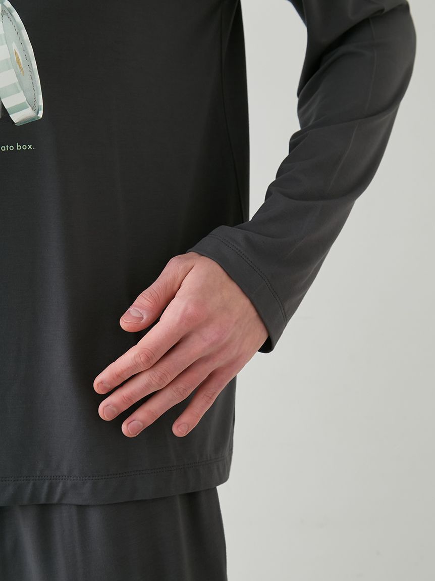 GELATO PIQUE HOMME「【HOMME】レーヨンジェラートベアプリントロンT」|ルームウェア|