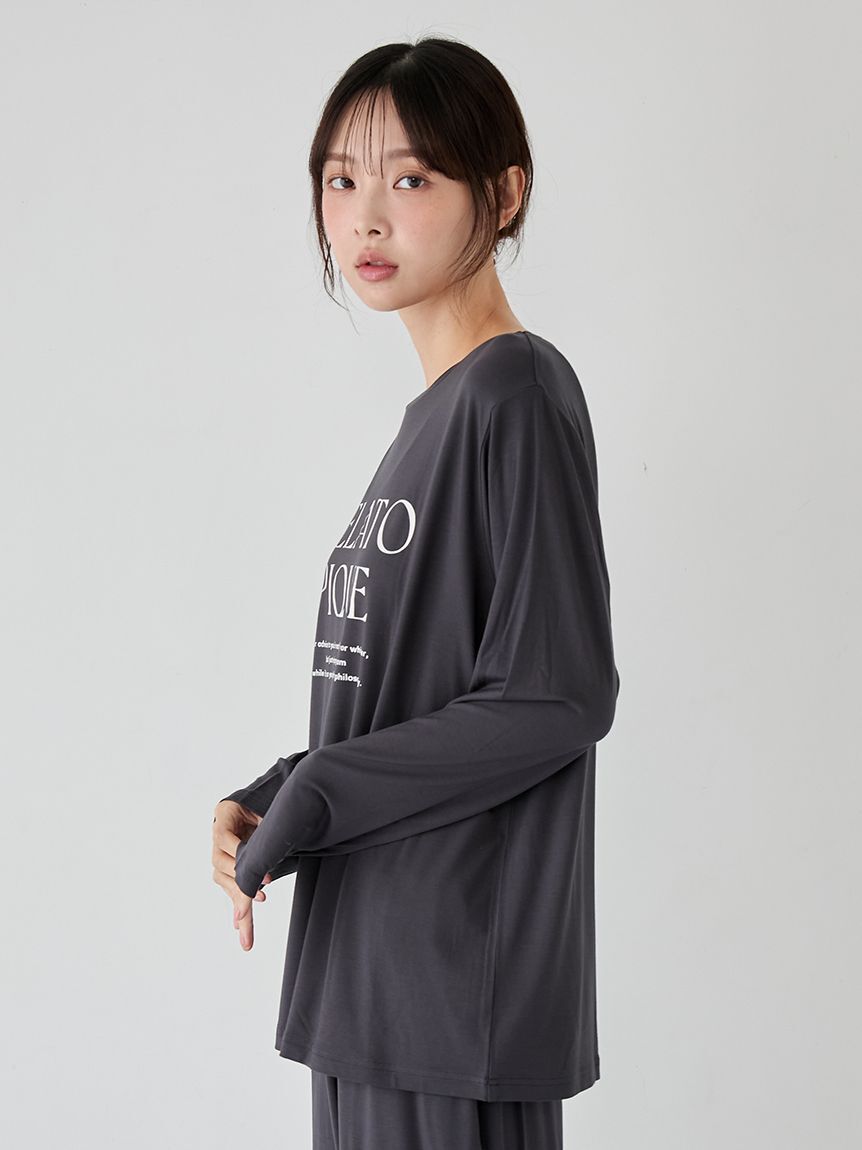 gelato pique「レーヨンロゴロンT」|ルームウェア|