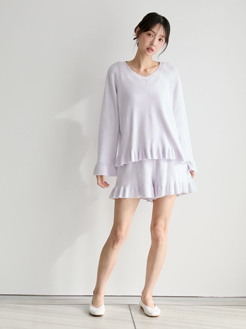 gelato pique「スムーズィーリブフリルプルオーバー」|ルームウェア|