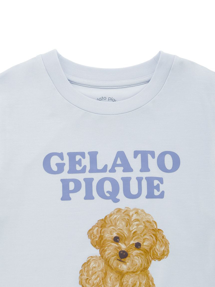 GELATO PIQUE KIDS & BABY「【JUNIOR】ドッグTシャツ&ショートパンツセット」|ルームウェア|