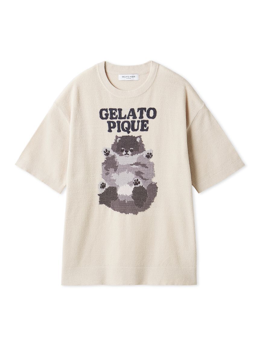 GELATO PIQUE HOMME「【ONLINE限定カラーあり】【HOMME】ドッグジャガードプルオーバー」|プルオーバー|BEG