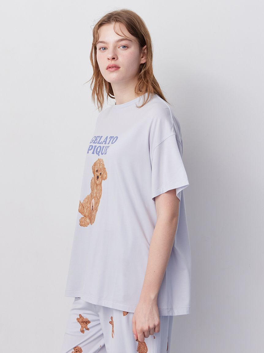 gelato pique「ドッグワンポイントTシャツ」|ルームウェア|