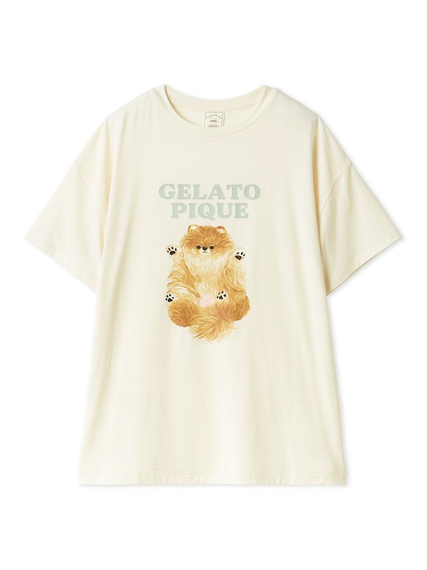 gelato pique「ドッグワンポイントTシャツ」|ルームウェア|