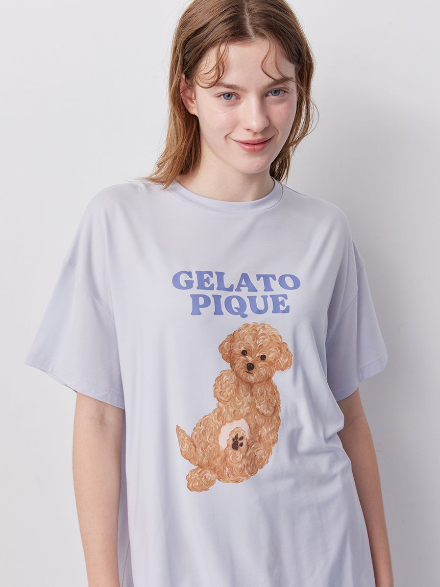 gelato pique「ドッグワンポイントTシャツ」|ルームウェア|