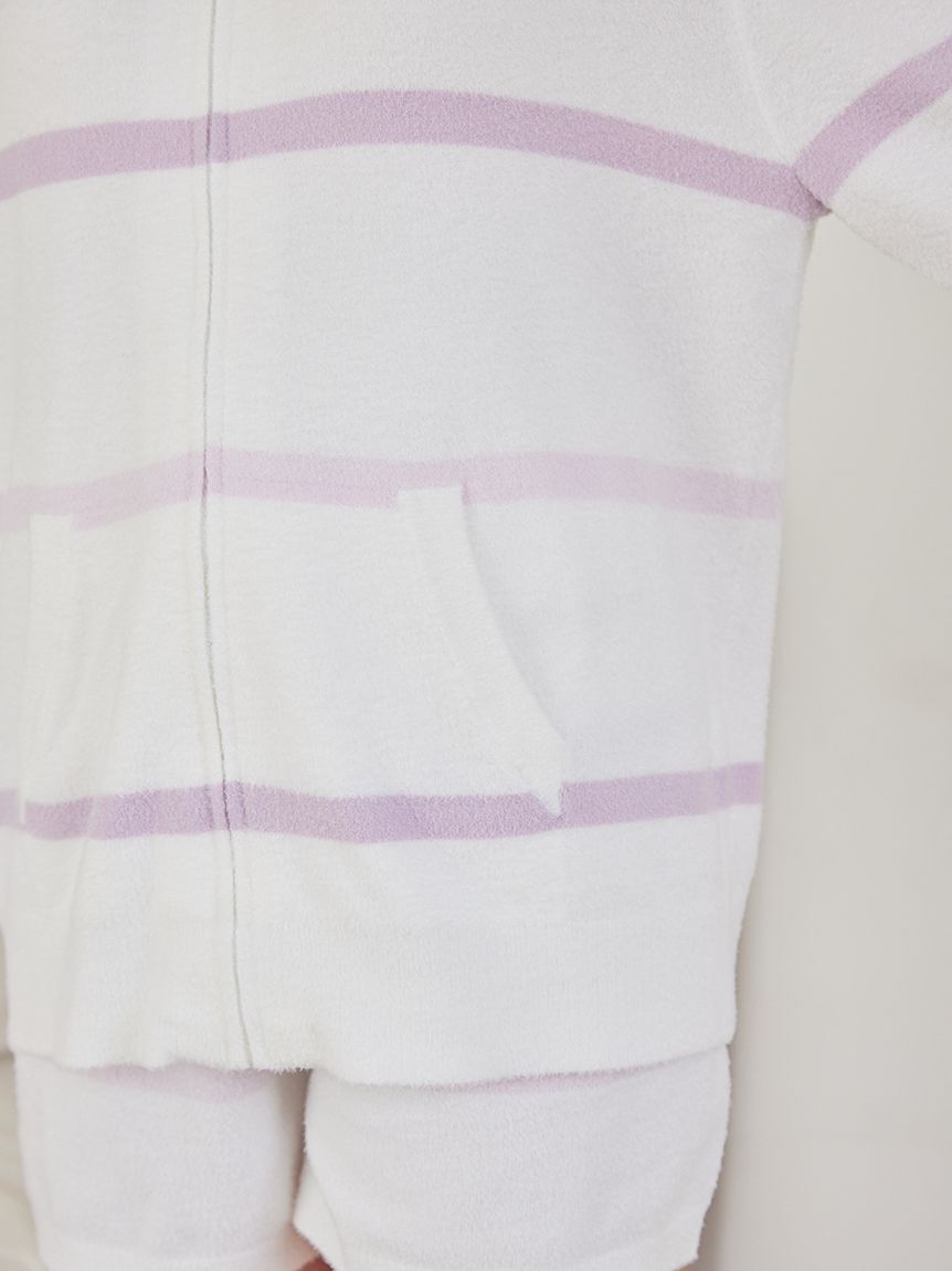 gelato pique「ウォッシャブルスムーズィーボーダーパーカ」|ルームウェア|