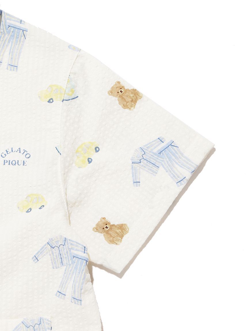 GELATO PIQUE KIDS & BABY「【KIDS】パジャマパーティー柄シャツ」|シャツ・ブラウス|