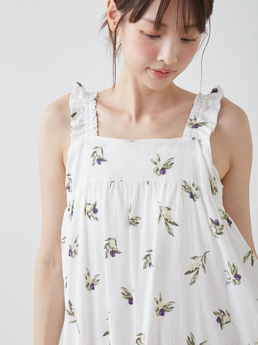 gelato pique「フルーツ小花柄カップインキャミワンピース」|ルームウェア|