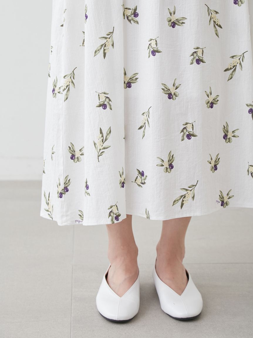 gelato pique「フルーツ小花柄カップインキャミワンピース」|ルームウェア|