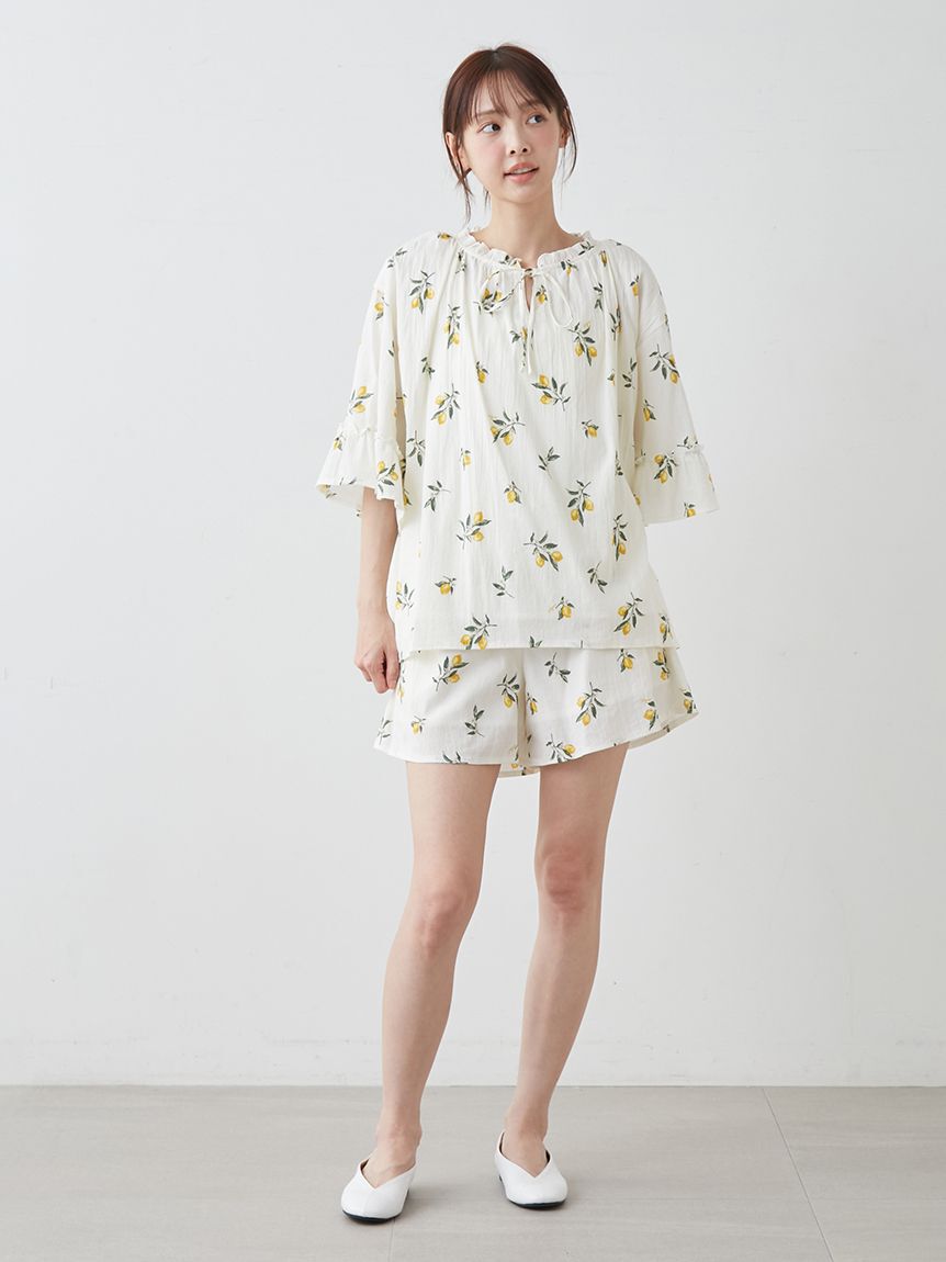 gelato pique「フルーツ小花柄ショートパンツ」|ルームウェア|