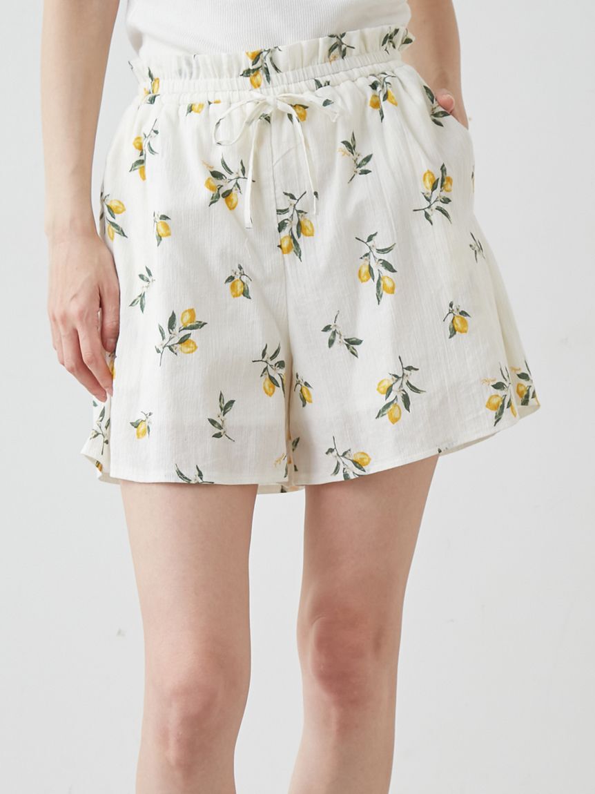 gelato pique「フルーツ小花柄ショートパンツ」|ルームウェア|