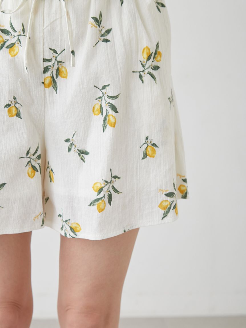 gelato pique「フルーツ小花柄ショートパンツ」|ルームウェア|