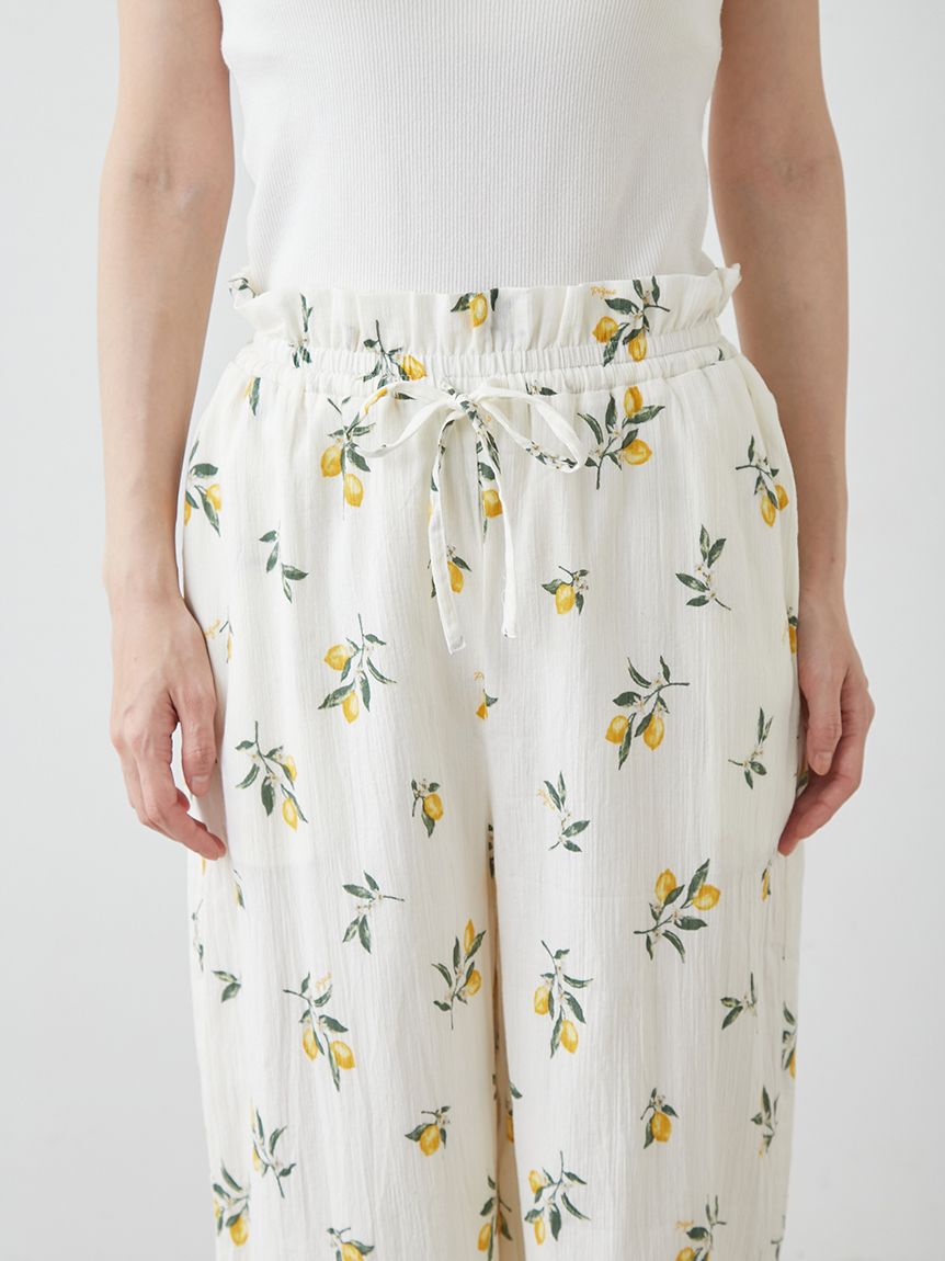 gelato pique「フルーツ小花柄ロングパンツ」|ルームウェア|