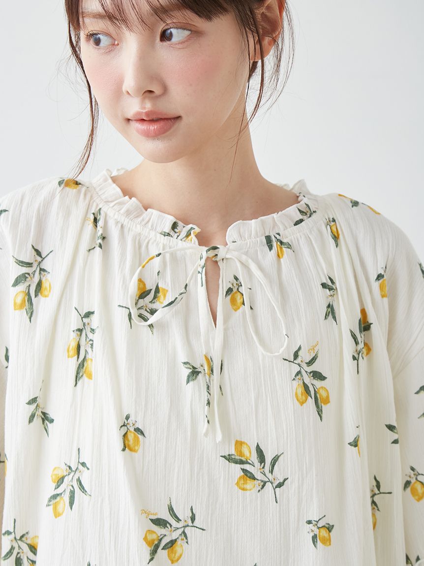 gelato pique「フルーツ小花柄プルオーバー」|ルームウェア|