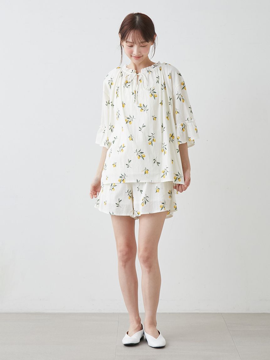 gelato pique「フルーツ小花柄プルオーバー」|ルームウェア|