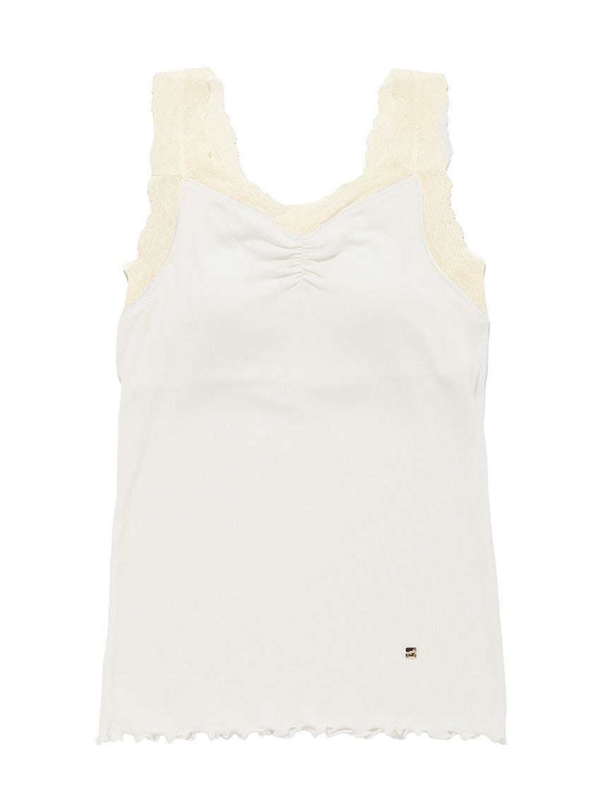 gelato pique「【接触冷感】テレコレースカップインタンクトップ」|ルームウェア|