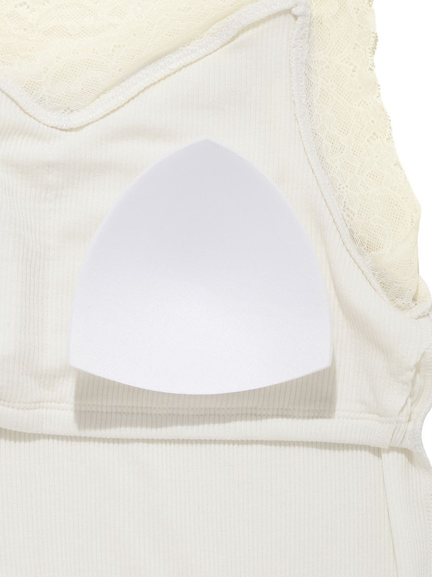 gelato pique「【接触冷感】テレコレースカップインタンクトップ」|ルームウェア|