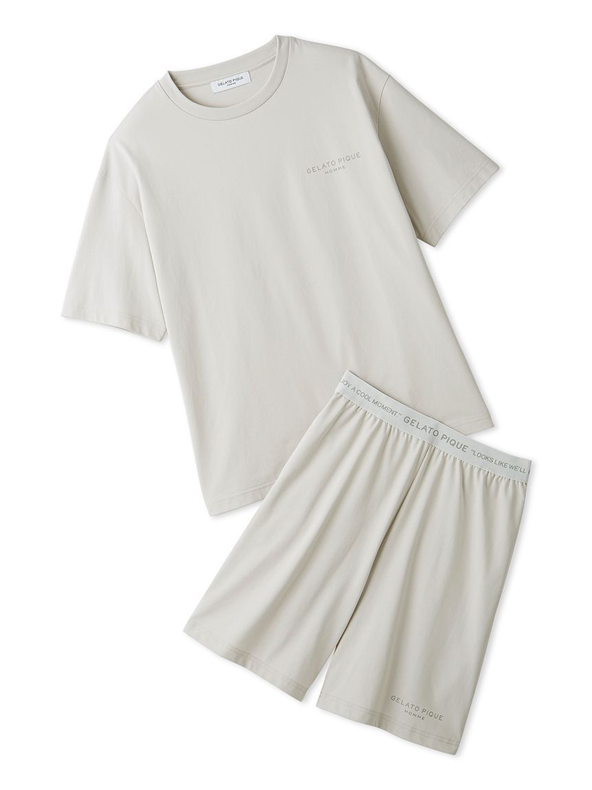 GELATO PIQUE HOMME「【HOMME】【接触冷感】GIZAコットンジャージーセットアップ」|ルームウェア|LGRY
