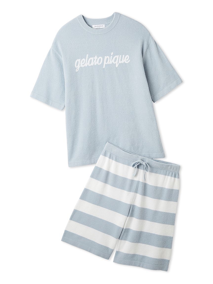 GELATO PIQUE HOMME「【ONLINE限定カラーあり】【HOMME】スムーズィーliteセットアップ」|ルームウェア|BLU