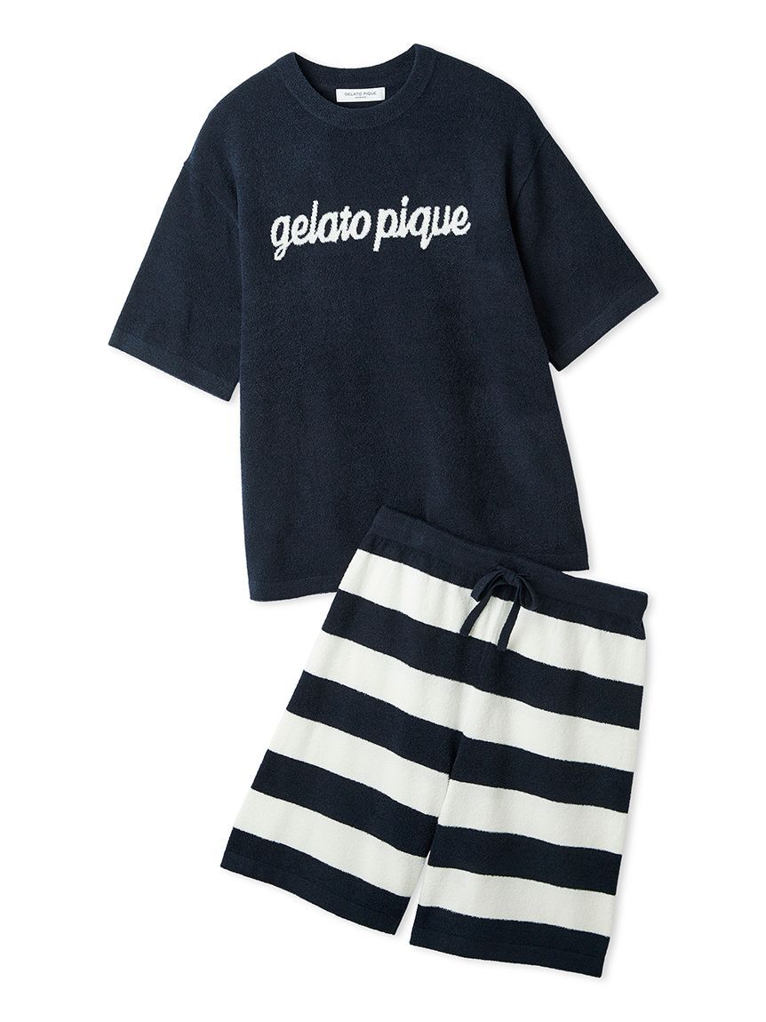 GELATO PIQUE HOMME「【ONLINE限定カラーあり】【HOMME】スムーズィーliteセットアップ」|ルームウェア|NVY