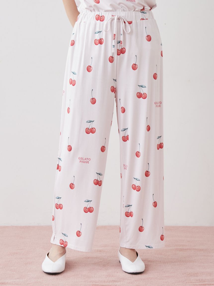 gelato pique「【接触冷感】フルーツ3柄ロングパンツ」|ルームウェア|