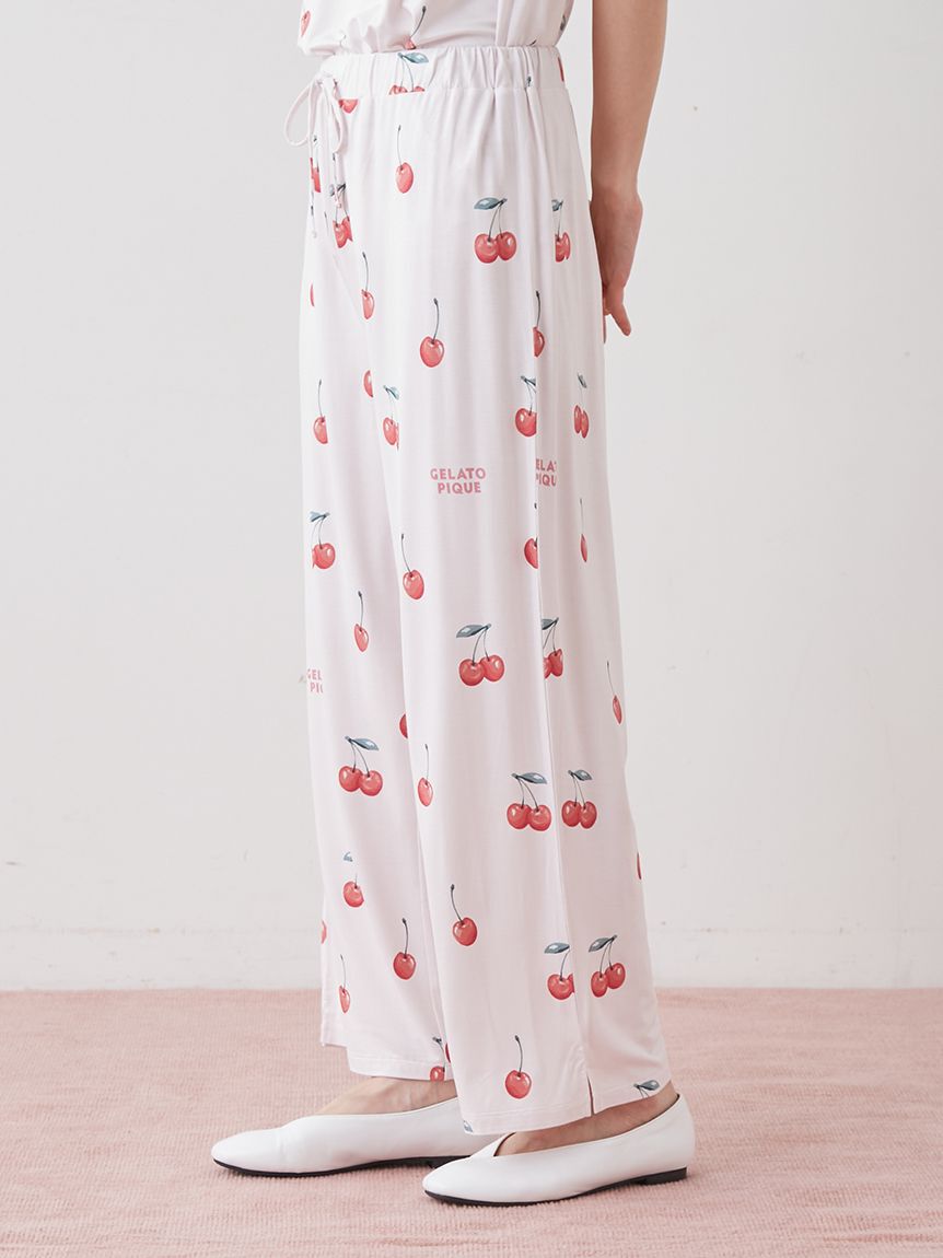 gelato pique「【接触冷感】フルーツ3柄ロングパンツ」|ルームウェア|