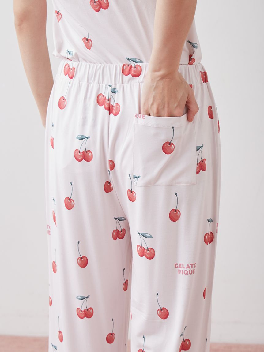 gelato pique「【接触冷感】フルーツ3柄ロングパンツ」|ルームウェア|