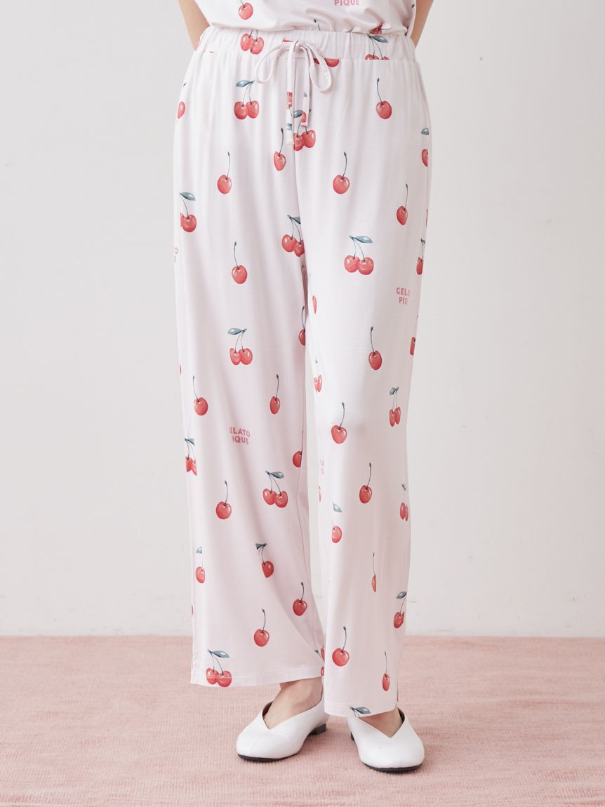 gelato pique「【接触冷感】フルーツ3柄ロングパンツ」|ルームウェア|