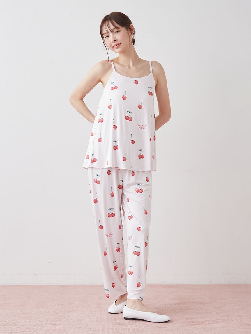 gelato pique「【接触冷感】フルーツ3柄ロングパンツ」|ルームウェア|