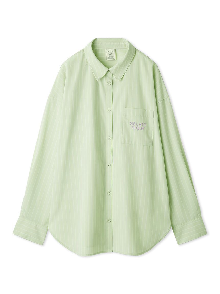 gelato pique「【UVカット】ストライプシャツ」|ルームウェア|GRN