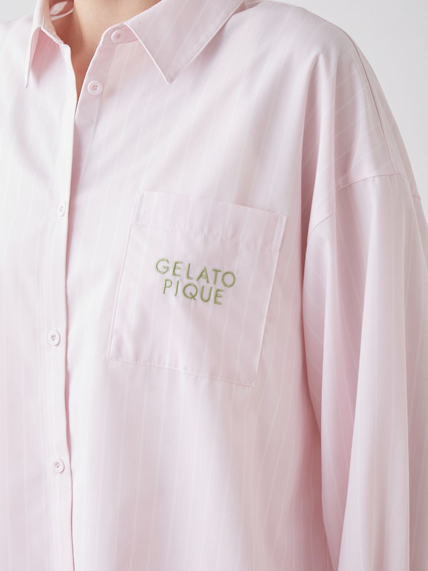 gelato pique「【UVカット】ストライプシャツ」|ルームウェア|