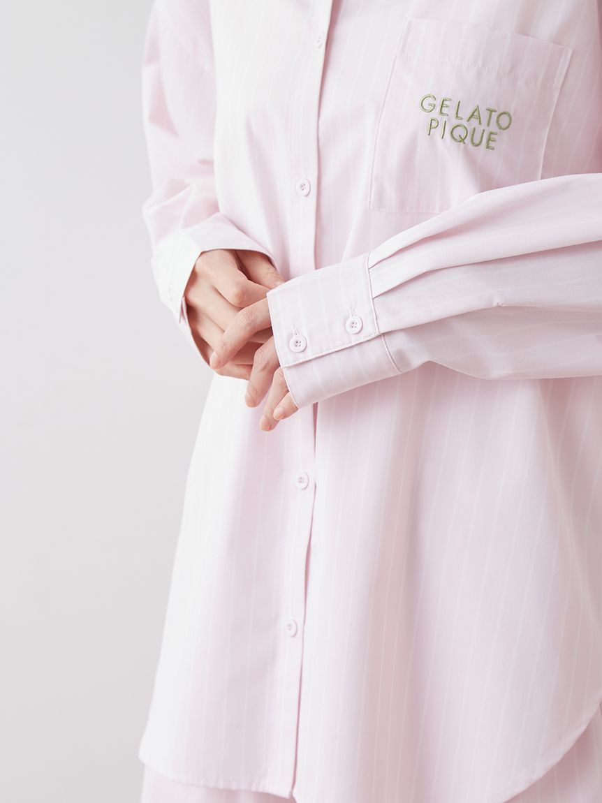 gelato pique「【UVカット】ストライプシャツ」|ルームウェア|