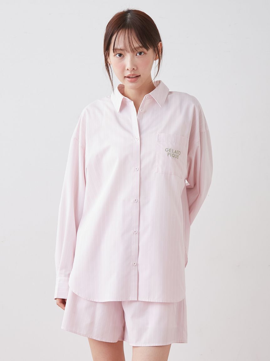 gelato pique「【UVカット】ストライプシャツ」|ルームウェア|