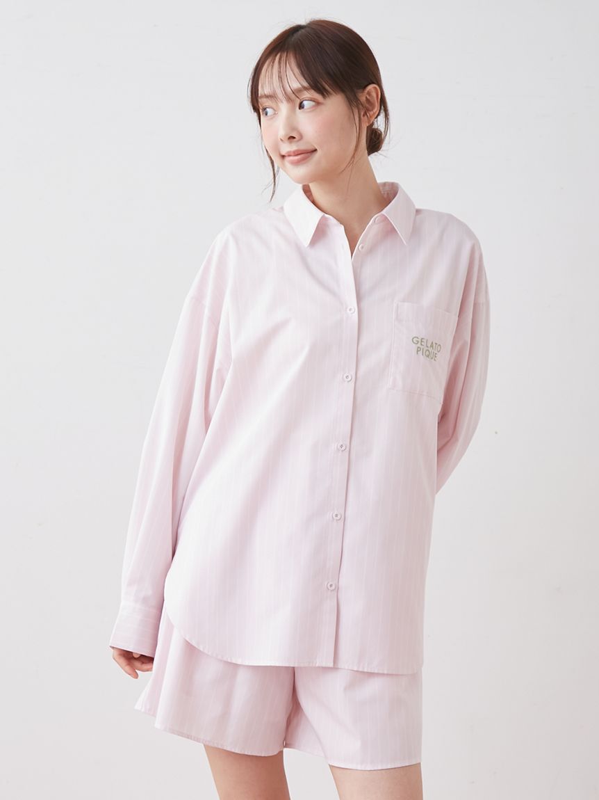 gelato pique「【UVカット】ストライプシャツ」|ルームウェア|PNK