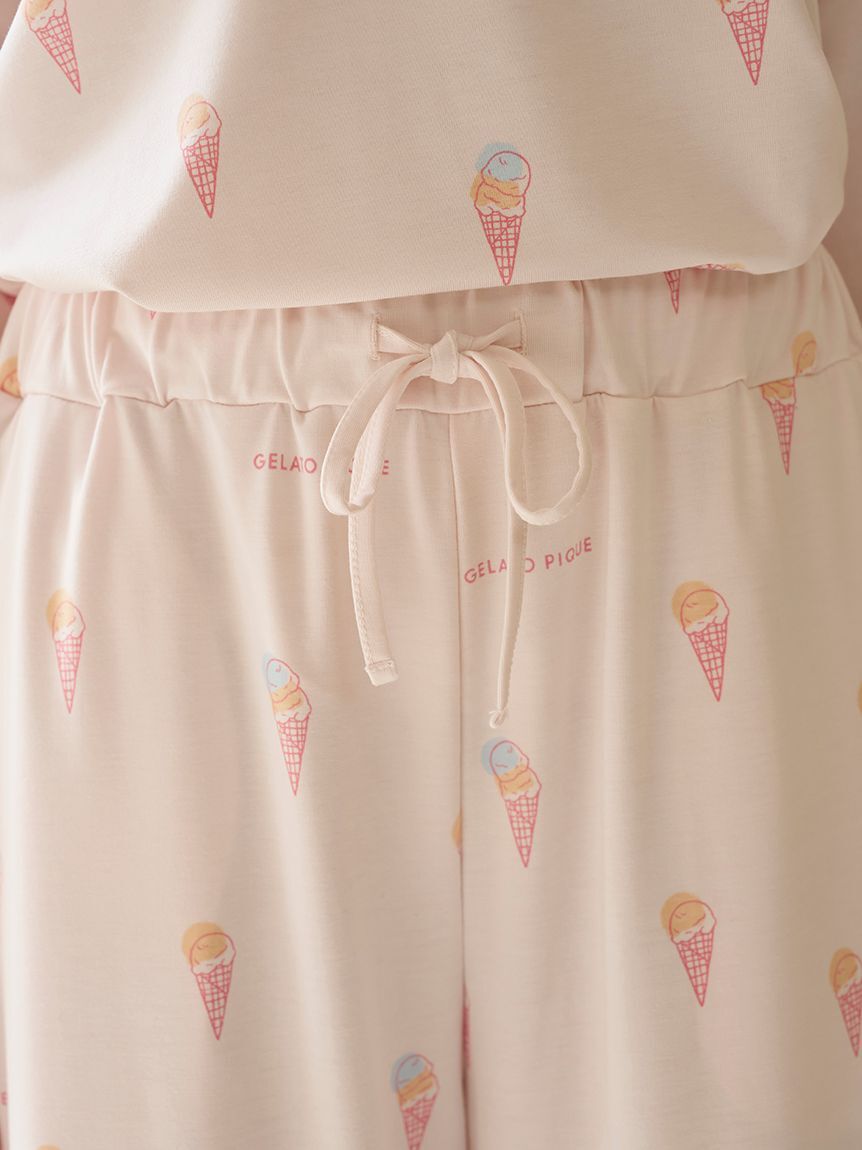 gelato pique「【ラッピング済み】【IFMC.】ワンポイントTシャツ&ロングパンツSET」|ルームウェア|
