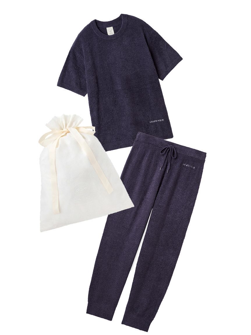gelato pique「【ラッピング済み】【IFMC.】スムーズィープルオーバー&ロングパンツSET」|ルームウェア|NVY