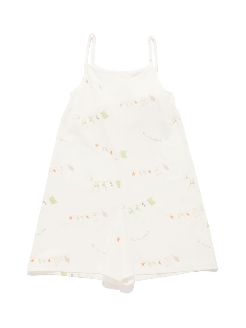 gelato pique「【抗菌防臭】サマーランドリー柄オールインワン」|ルームウェア|