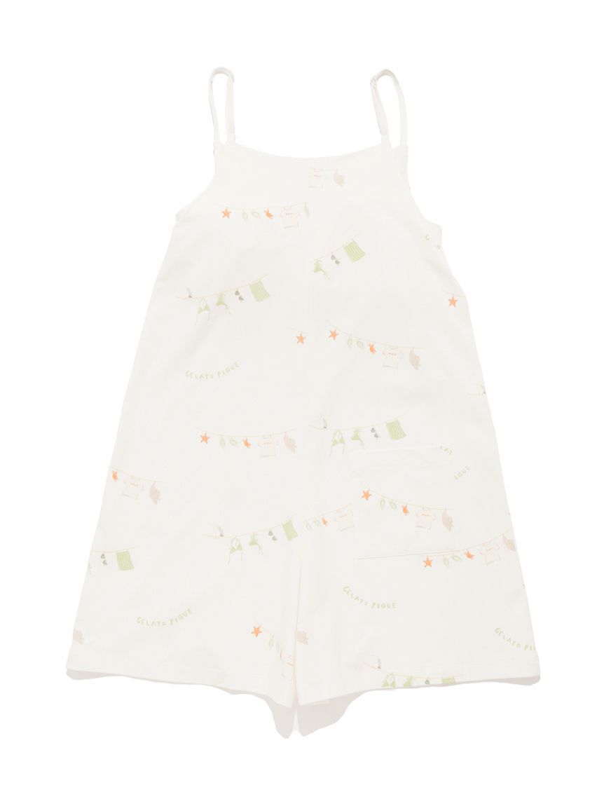 gelato pique「【抗菌防臭】サマーランドリー柄オールインワン」|ルームウェア|