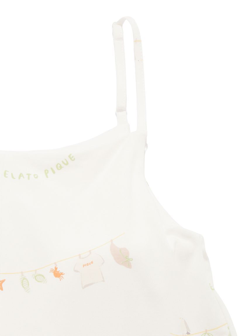 gelato pique「【抗菌防臭】サマーランドリー柄オールインワン」|ルームウェア|