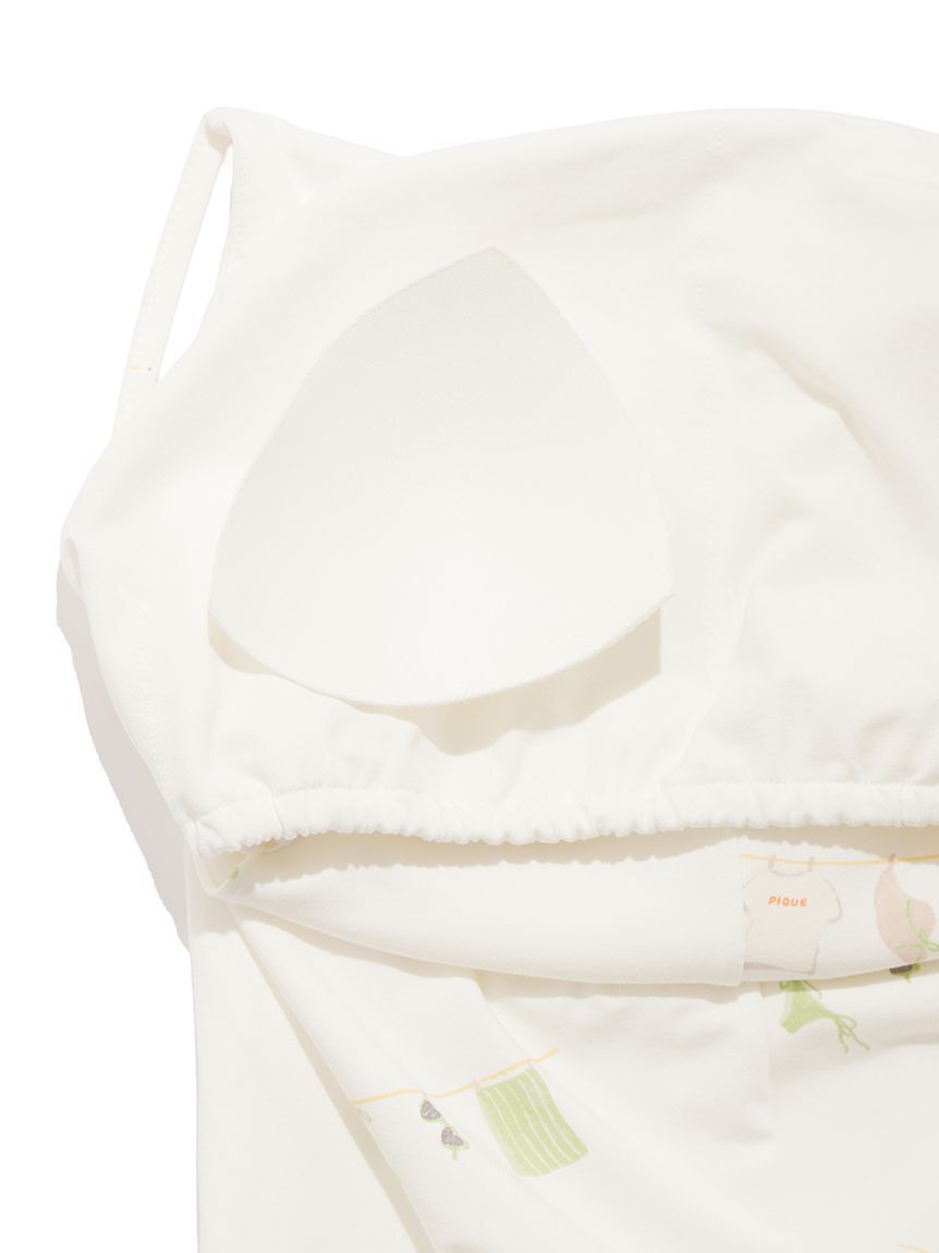 gelato pique「【抗菌防臭】サマーランドリー柄オールインワン」|ルームウェア|