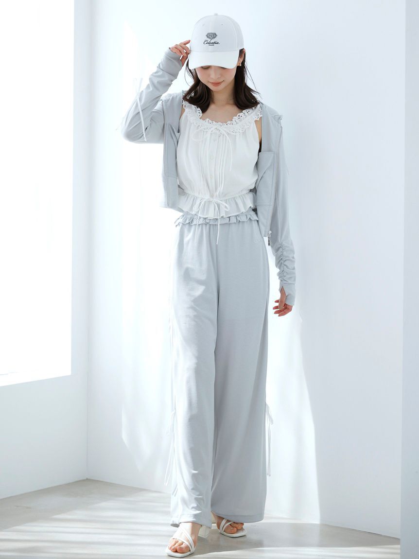 SNIDEL「【LUMISHADE】UVラインパンツ」|チノ|