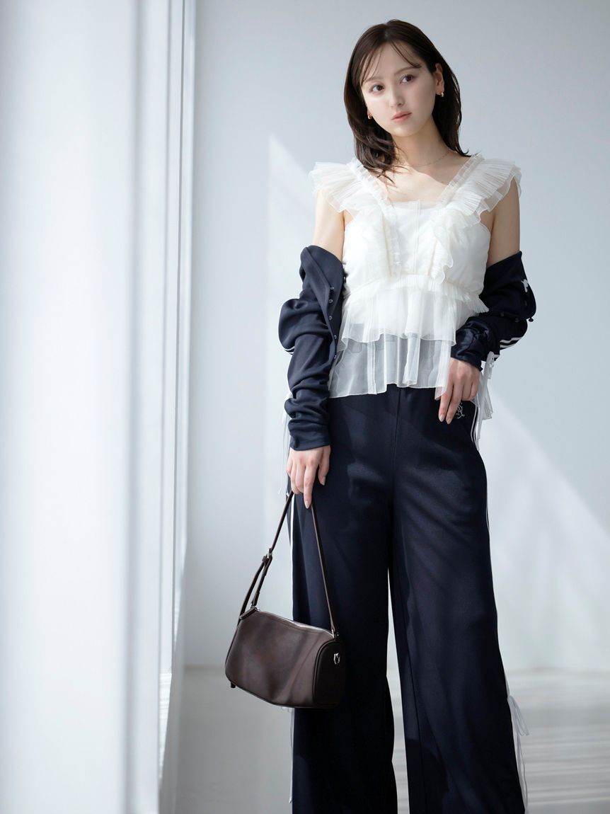 SNIDEL「【LUMISHADE】UVラインパンツ」|チノ|