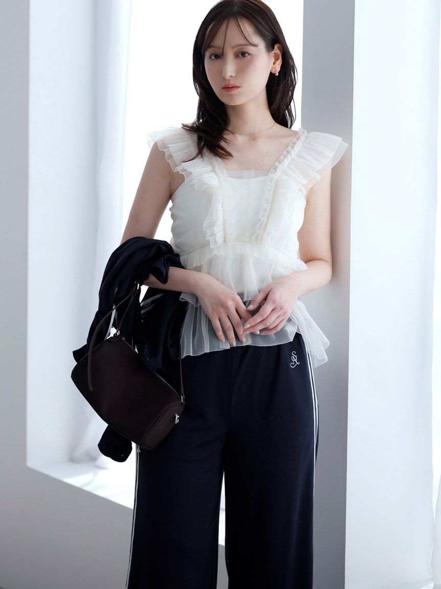 SNIDEL「【LUMISHADE】UVラインパンツ」|チノ|