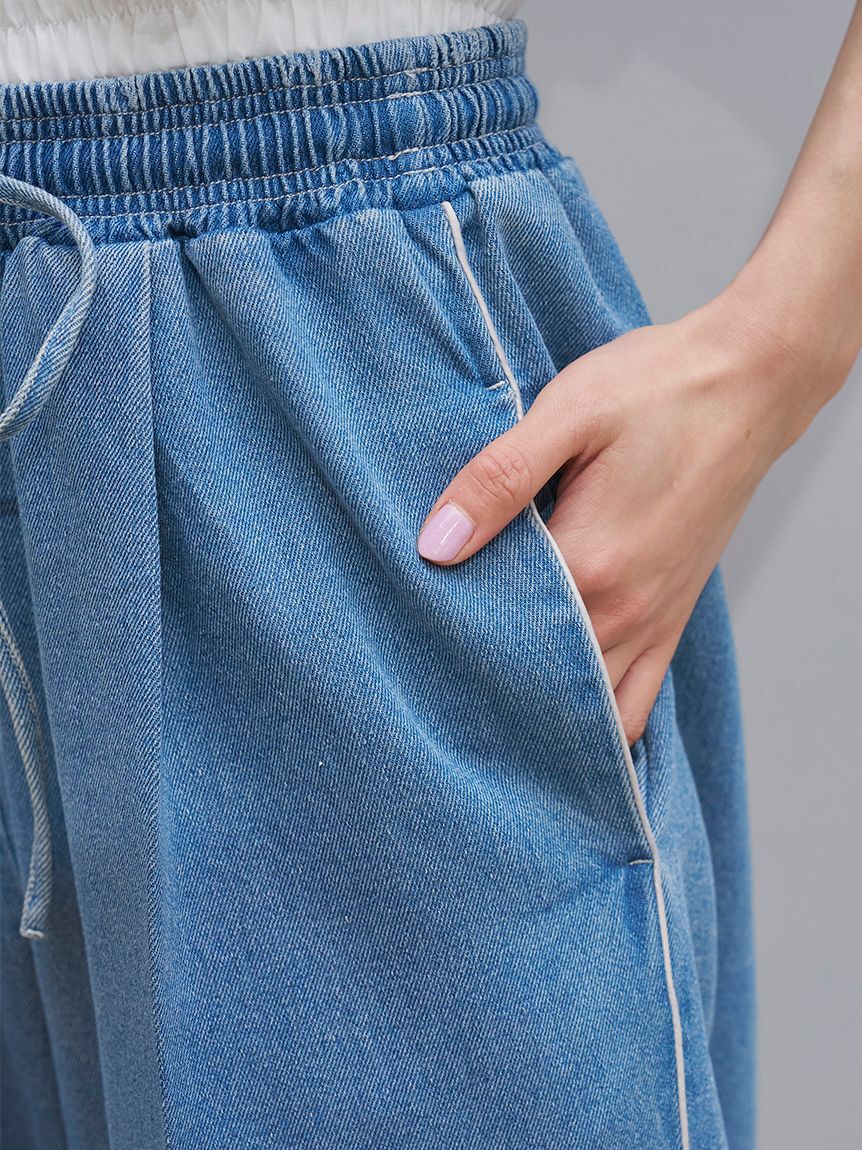 SNIDEL「バリエウエストレイヤードパンツ」|チノ|