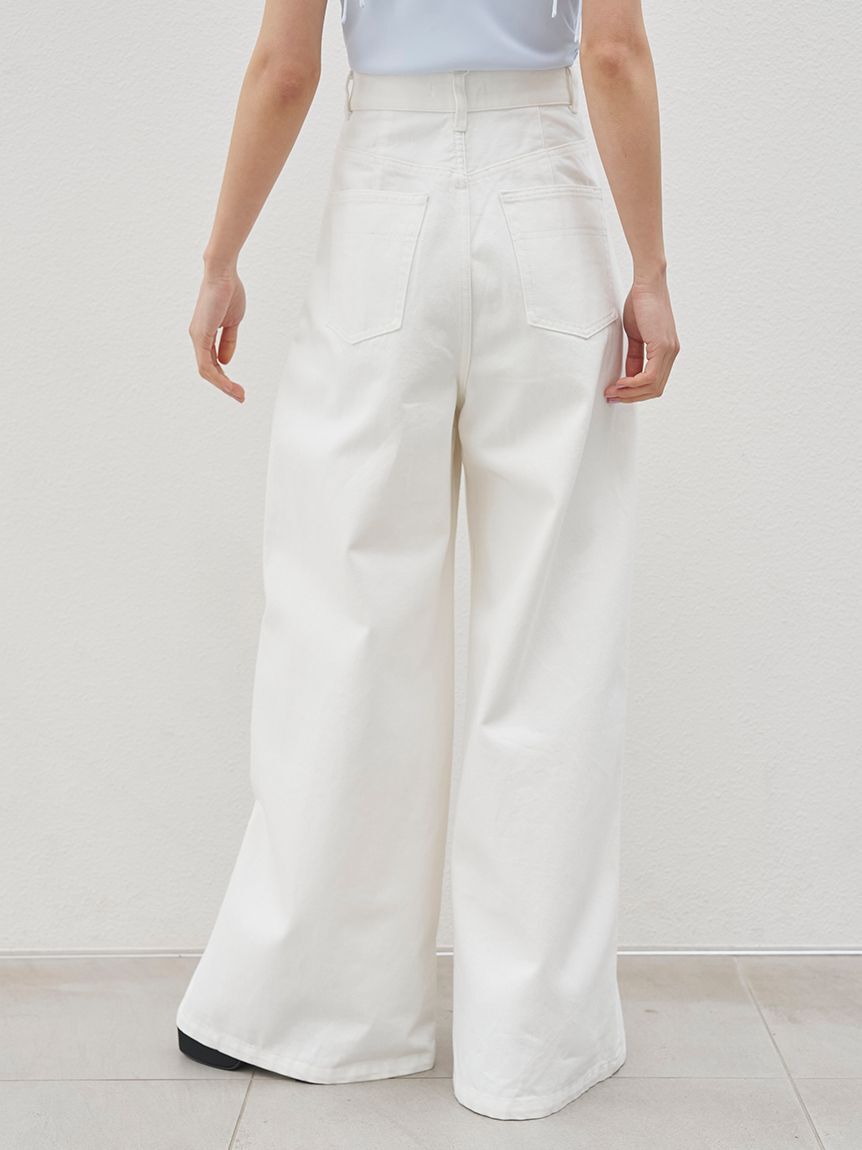 SNIDEL「【Kuroki denim】ハイライズワイドデニム」|デニム|