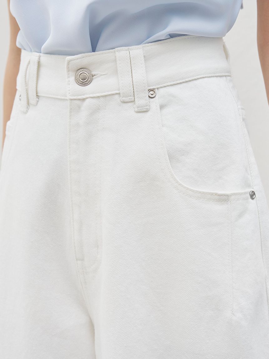 SNIDEL「【Kuroki denim】ハイライズワイドデニム」|デニム|